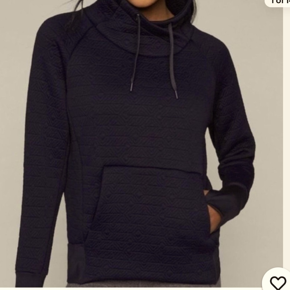 Athleta Jacquard Elevation Quilted Pull Over Swea… - image 1